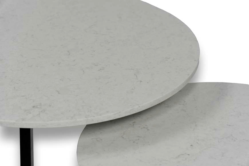 Salontafel Rond Snowy Ibiza Tweedelig