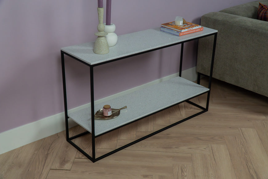 Sidetable dubbel Blanco Stellar
