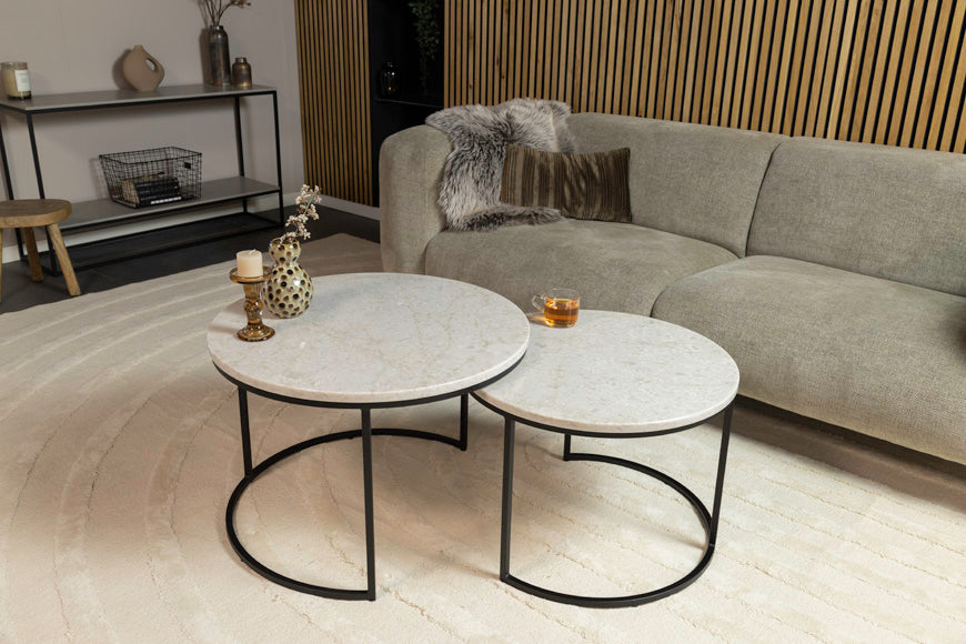 Salontafel Rond Glencoe Deluxe Tweedelig