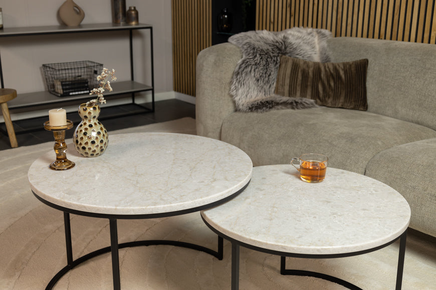 Salontafel Rond Glencoe Deluxe Tweedelig