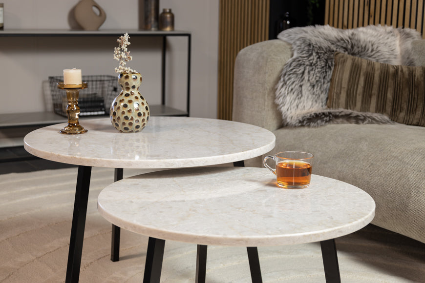 Salontafel Rond Glencoe Novi Tweedelig