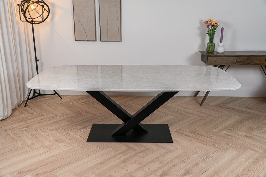 Eettafel Deens Ovaal Glencoe V-poot