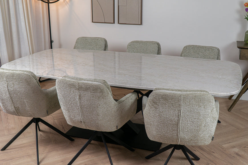Eettafel Deens Ovaal Glencoe V-poot