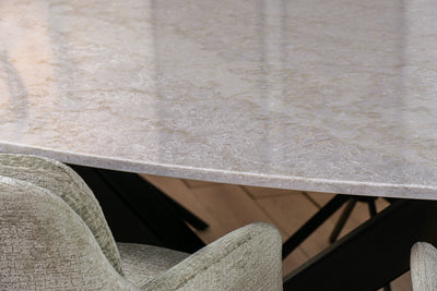 Eettafel Ovaal Glencoe V-poot