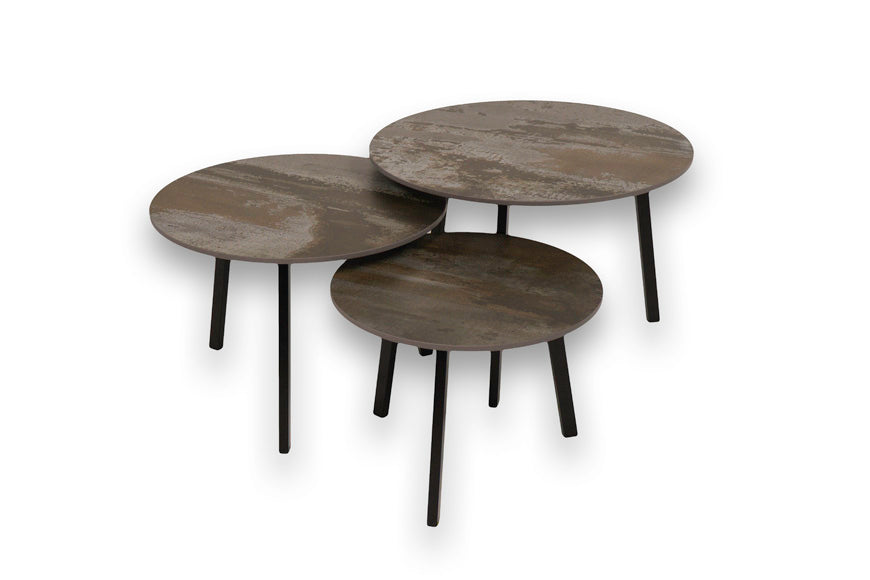 Salontafel Rond Trilium Driedelig