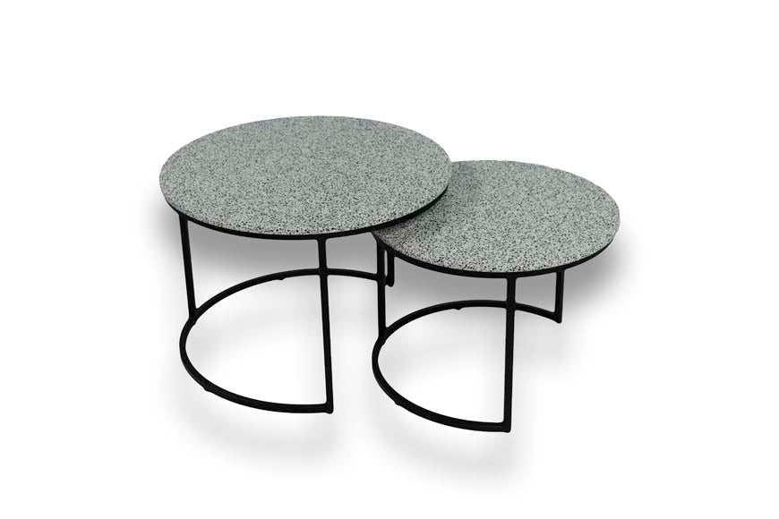 Salontafel set White Chill - ⌀ 50 + ⌀ 60 cm