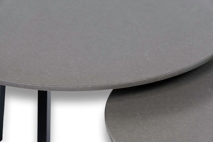 Salontafel Rond Belgian Storm Tweedelig
