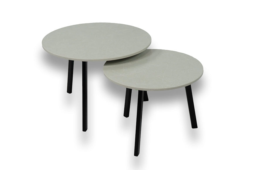 Salontafel Rond Cosmopolitan White Tweedelig
