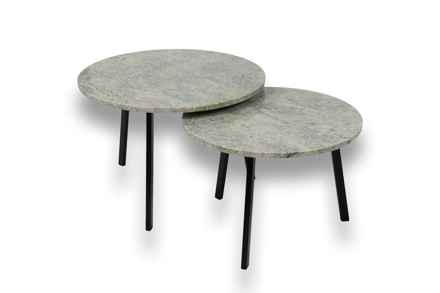 Salontafel Rond Cashmere White Tweedelig