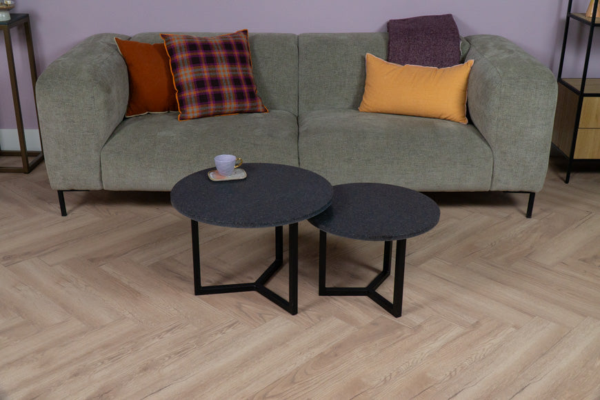 Salontafel Rond Impala Vulcano Tweedelig