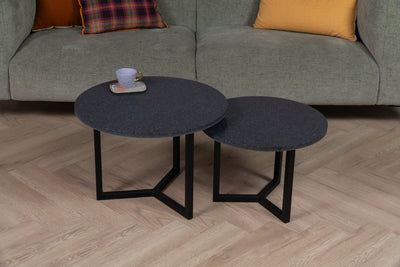 Salontafel Rond Impala Vulcano Tweedelig