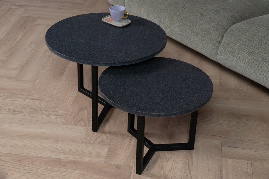 Salontafel Rond Impala Vulcano Tweedelig