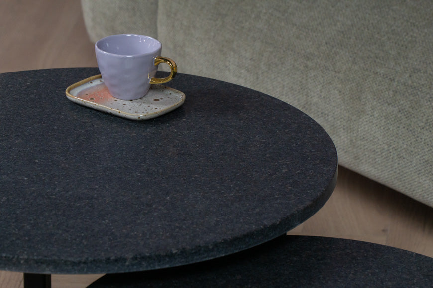 Salontafel Rond Impala Vulcano Tweedelig