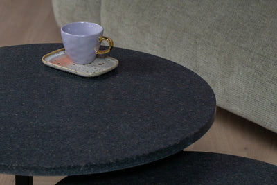 Salontafel Rond Impala Vulcano Tweedelig