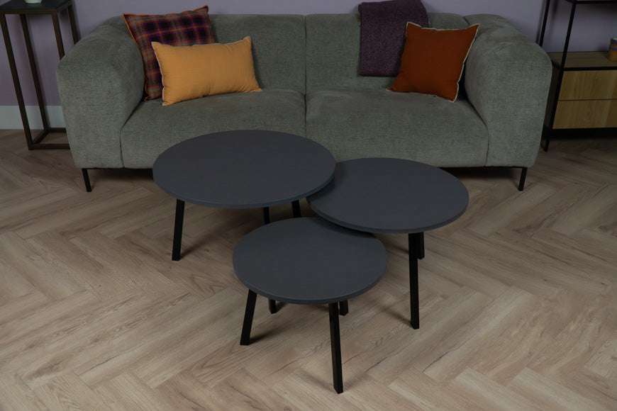Salontafel Rond Marengo Driedelig