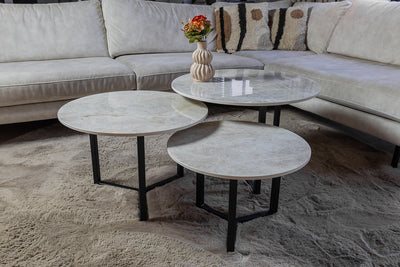Salontafel Rond Taj Mahal Premium Driedelig