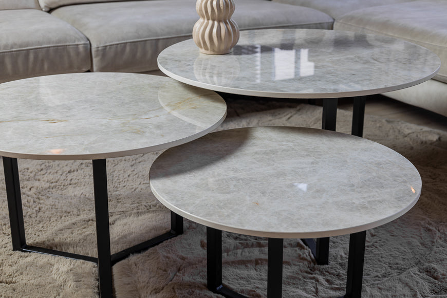 Salontafel Rond Taj Mahal Premium Driedelig