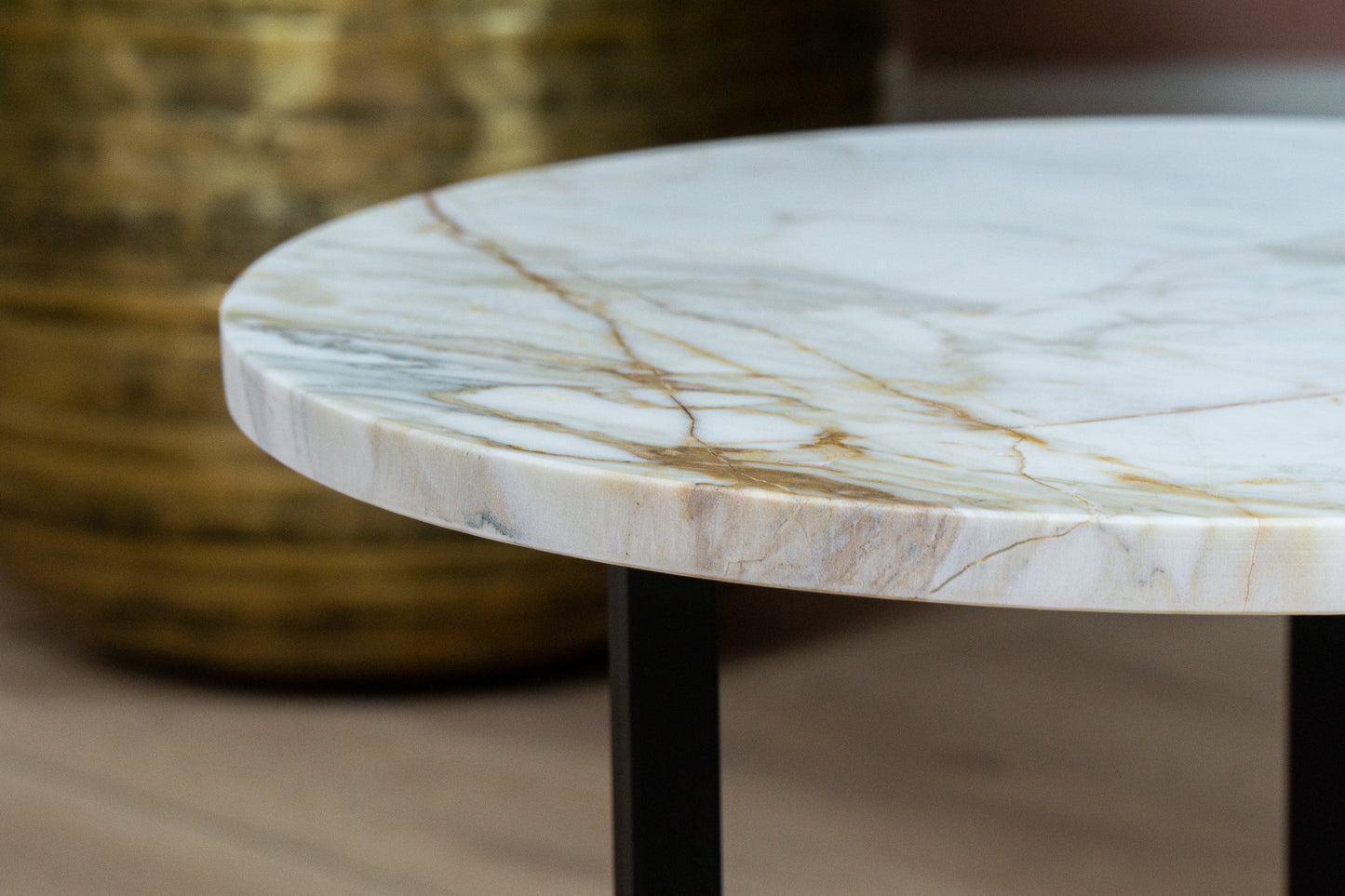 Salontafel Rond New Calacatta - ⌀ 43 cm