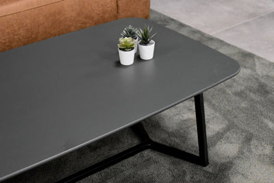 Salontafel Y-Poot Deens Ovaal Silestone Marengo - 140 x 70 cm