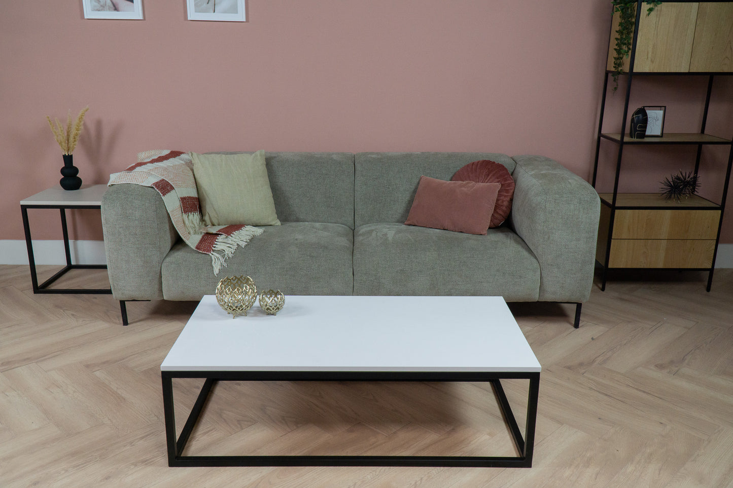 Salontafel rechthoek Pure White - 120 x 60 cm