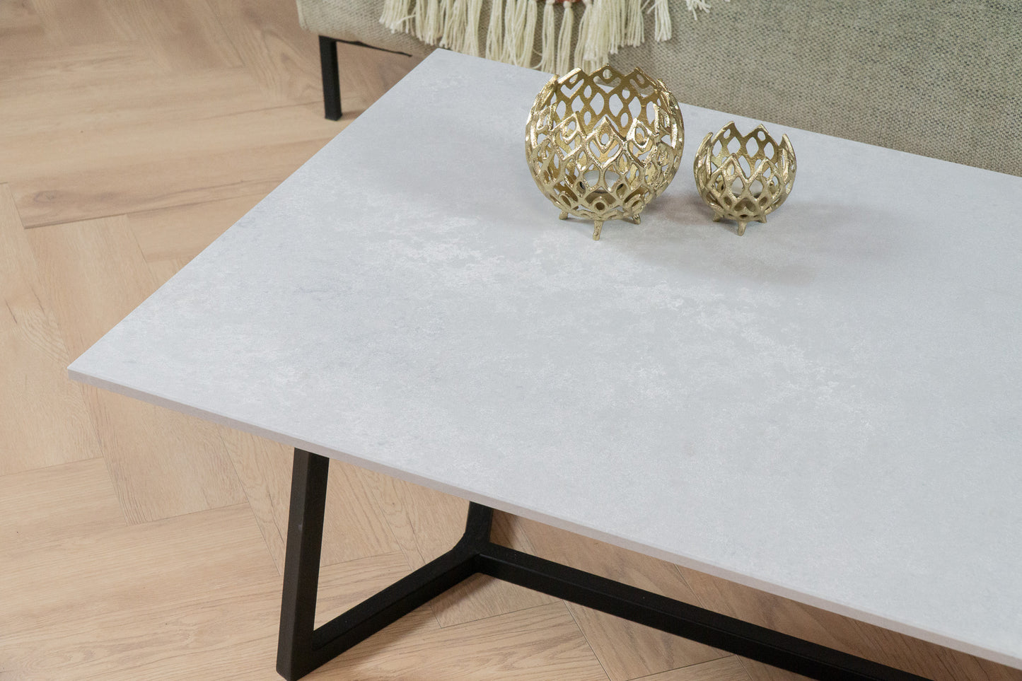 Salontafel rechthoek Y-leg Airy Concrete - 140 x 70 cm
