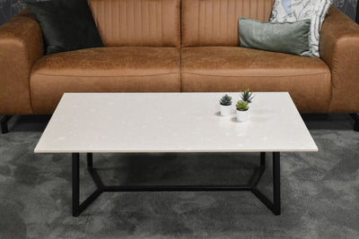 Salontafel rechthoek Y-leg Diresco Desert Silver - 120 x 70 cm