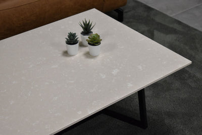 Salontafel rechthoek Y-leg Diresco Desert Silver - 120 x 70 cm