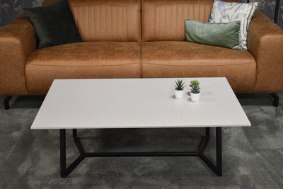 Salontafel rechthoek Y-leg Silestone Royal Reef - 120 x 70 cm