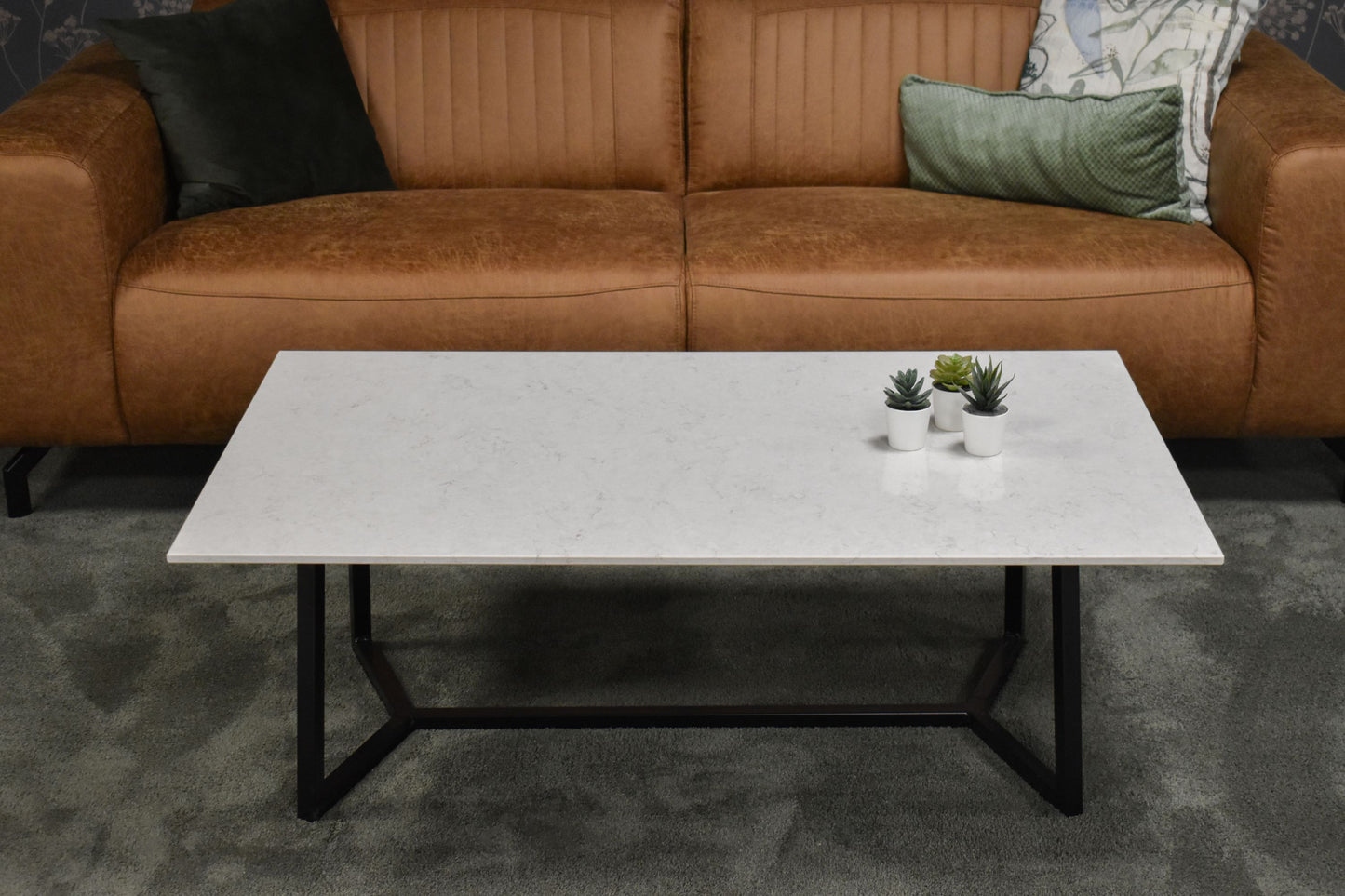 Salontafel rechthoek Y-leg Snowy Ibiza - 120 x 70 cm