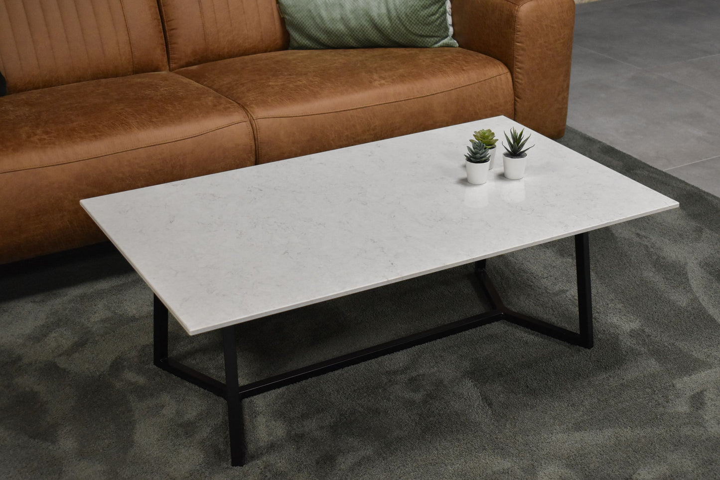 Salontafel rechthoek Y-leg Snowy Ibiza - 120 x 70 cm