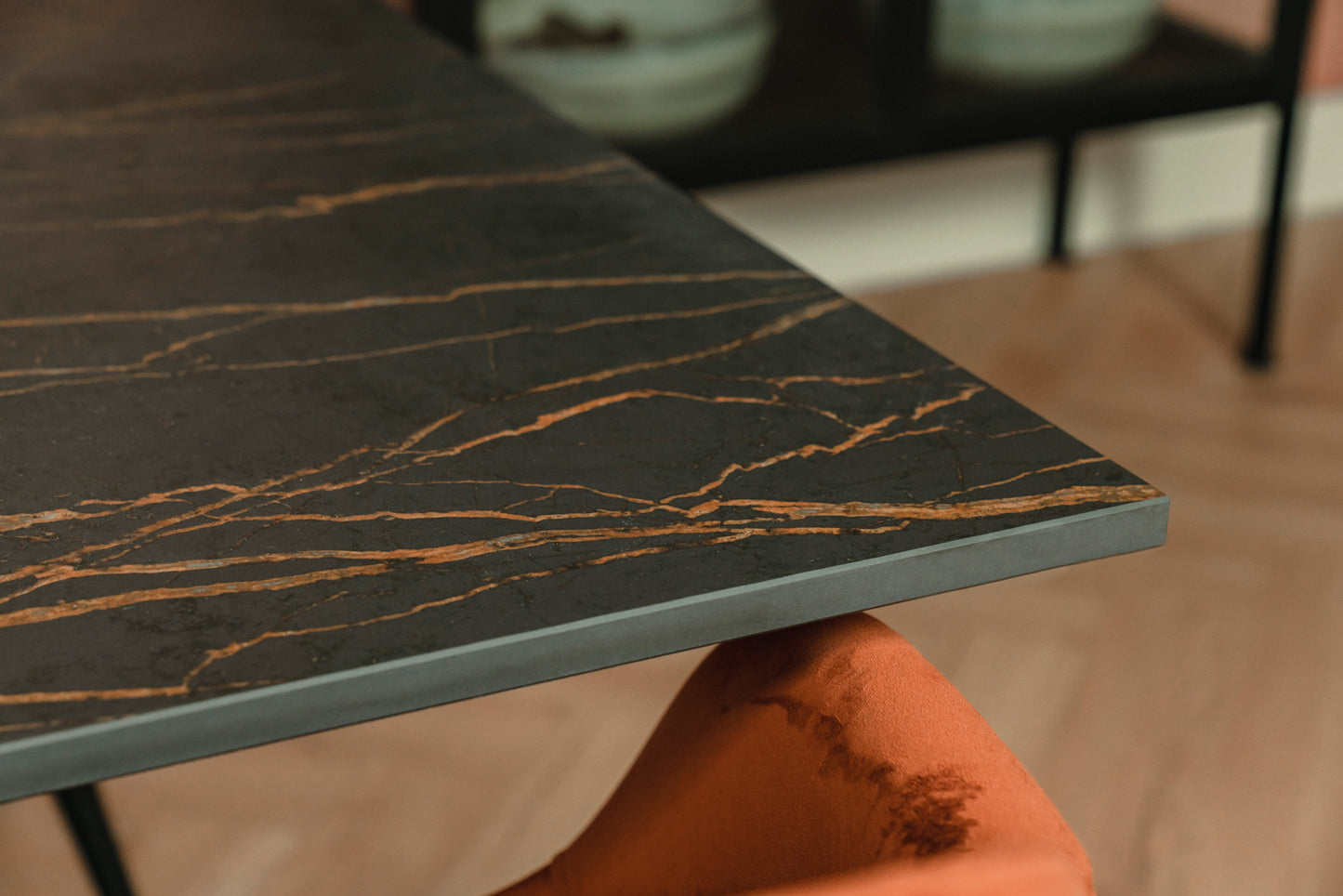 Detailfoto eettafel