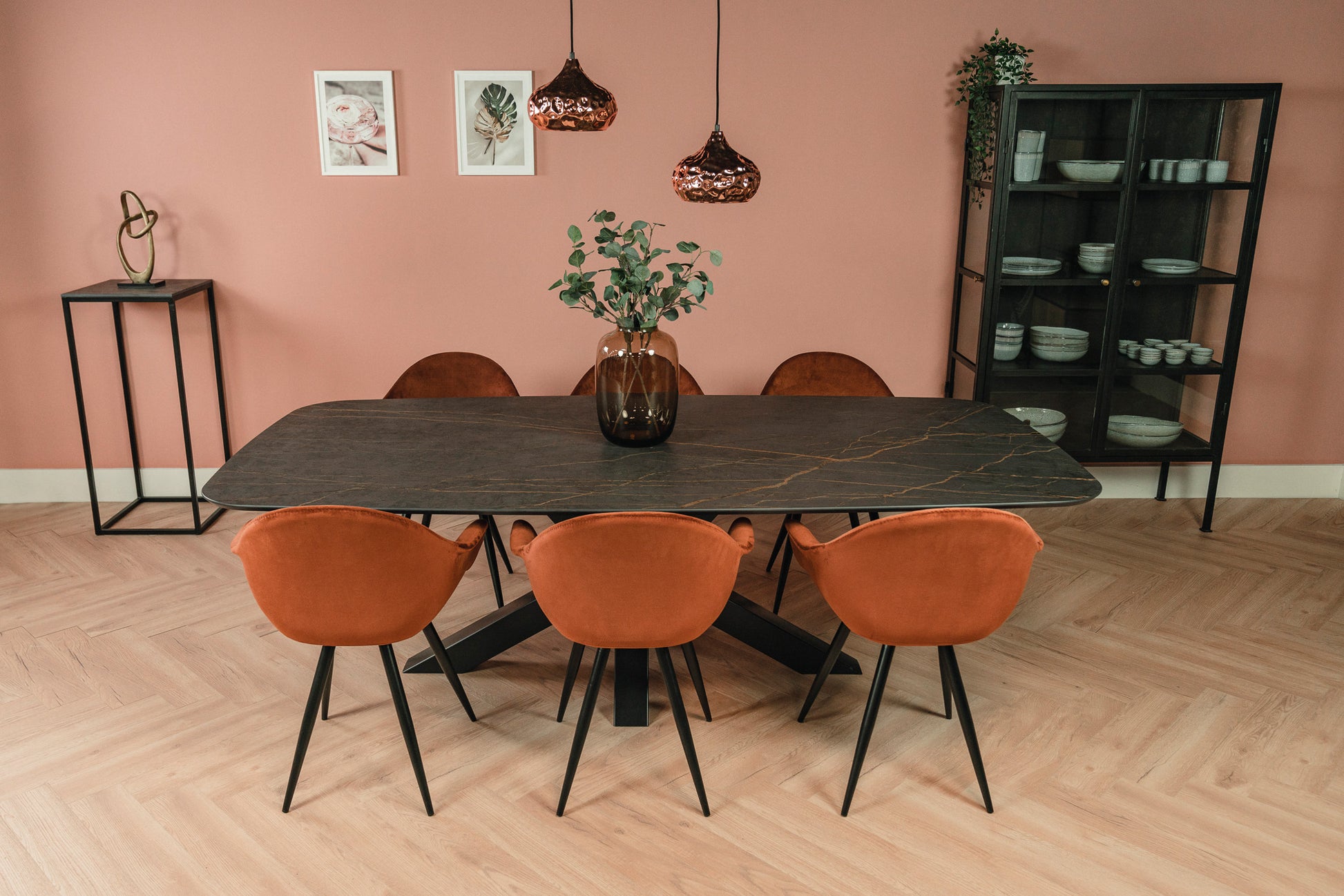 Eettafel Matrix Zwart Deens Ovaal Dekton Laurent