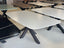 Deens ovale eettafel Laguna Dekton met antraciet Matrix onderstel