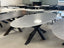 Ovale eettafel wit composiet Cristalino met Matrix onderstel