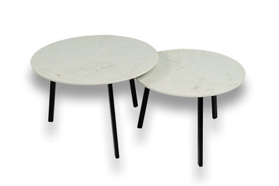 Salontafel set rond Abu Dhabi - ⌀ 60 + ⌀ 70 cm