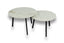 Salontafel set rond Abu Dhabi - ⌀ 60 + ⌀ 70 cm