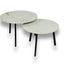 Salontafel set rond Abu Dhabi - ⌀ 60 + ⌀ 70 cm