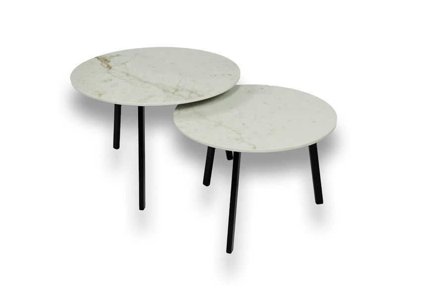 Salontafel set rond Abu Dhabi - ⌀ 60 + ⌀ 70 cm