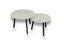 Salontafel set rond Abu Dhabi - ⌀ 50 + ⌀ 60 cm