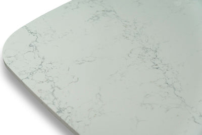 Eettafel Deens Ovaal Venatino Alabaster White Matrix