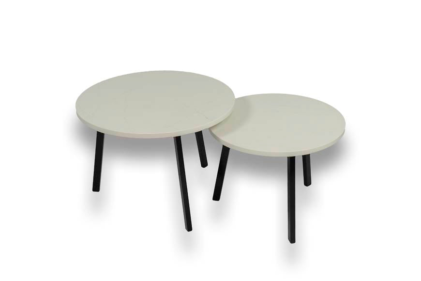 Salontafel Set Rond Aterra Blanca