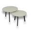 Salontafel Set Rond Aterra Blanca