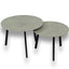 Salontafel Rond Beton Riverwashed Tweedelig