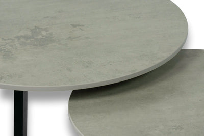 Salontafel Rond Beton Riverwashed Tweedelig