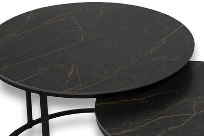 Salontafel set rond Deluxe Black Obsession