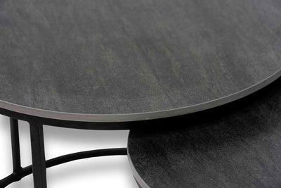 Salontafel set rond Deluxe Dekton Bromo - ⌀ 50 + ⌀ 60 cm