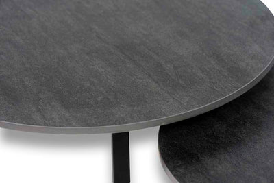 Salontafel set rond Premium Dekton Bromo - ⌀ 50 + ⌀ 60 cm