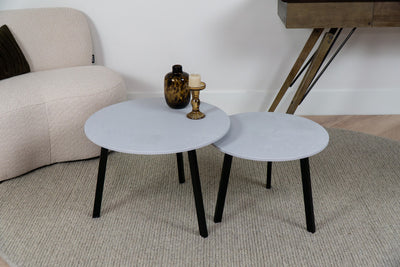 Salontafel Set Rond Airy Concrete