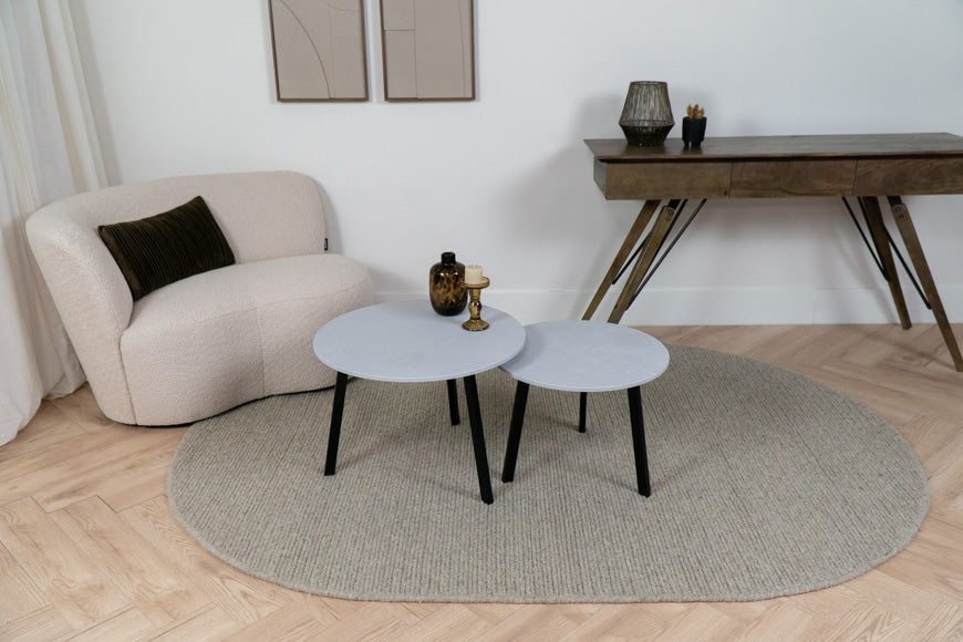 Salontafel Rond Airy Concrete Tweedelig