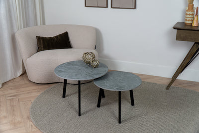 Salontafel Rond Silverdrop Tweedelig